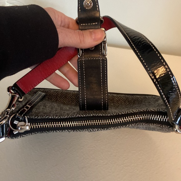 Coach Wool & Leather Houndstooth Mini Shoulder Bag - Picture 5 of 16